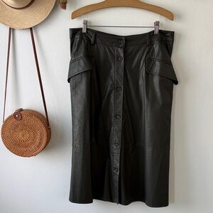 Banana Republic faux leather skirt.  Size 12